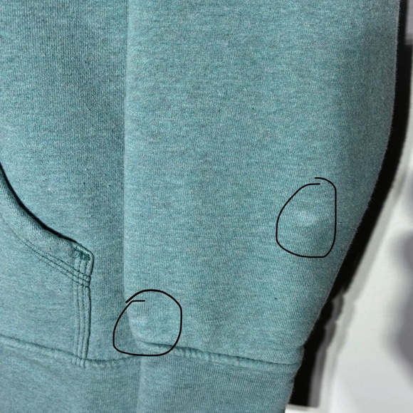 Carhartt Muted Green Teal FULL ZIP Hoodie – Women’s XL (16–18) - Picture 10 of 13